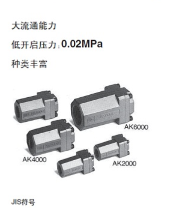 新款SMC單向閥AKB04A-04S，AKH12B-04S乾拓供應(yīng)