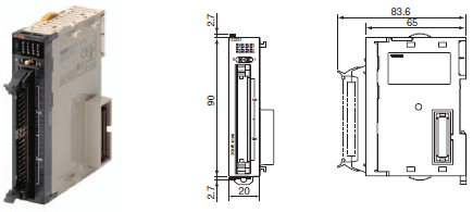 CJ1W-ID / IA 外形尺寸 8 CJ1W-ID232_Dim